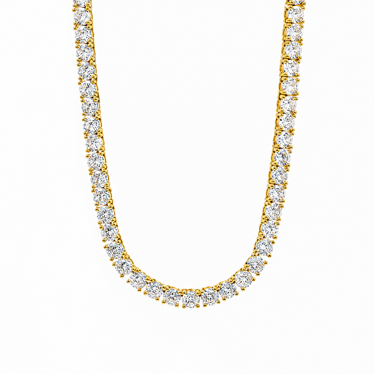 Tennis Chain – 5mm – 18k Gold