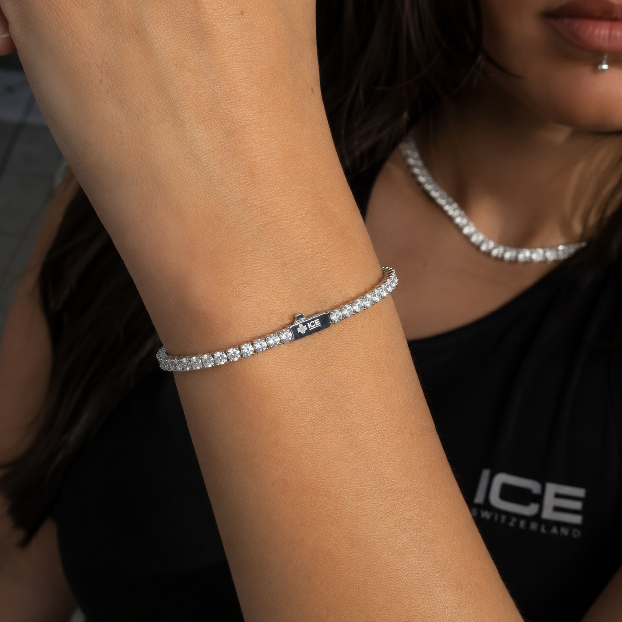 Moissanite VVS Tennis Armband – 3mm – Echtsilber – Bild 3