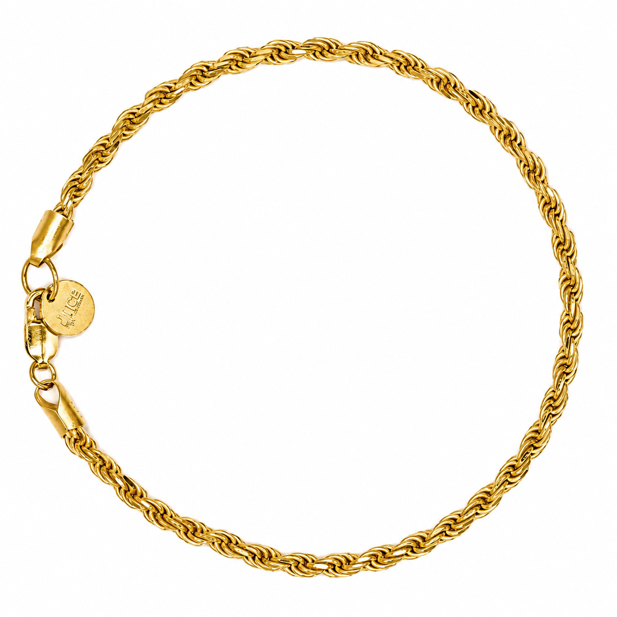 Rope Armband – 3mm - 18k Gold