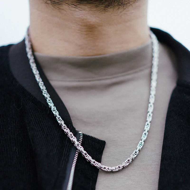 Königskette - 4mm - Weissgold – Bild 4