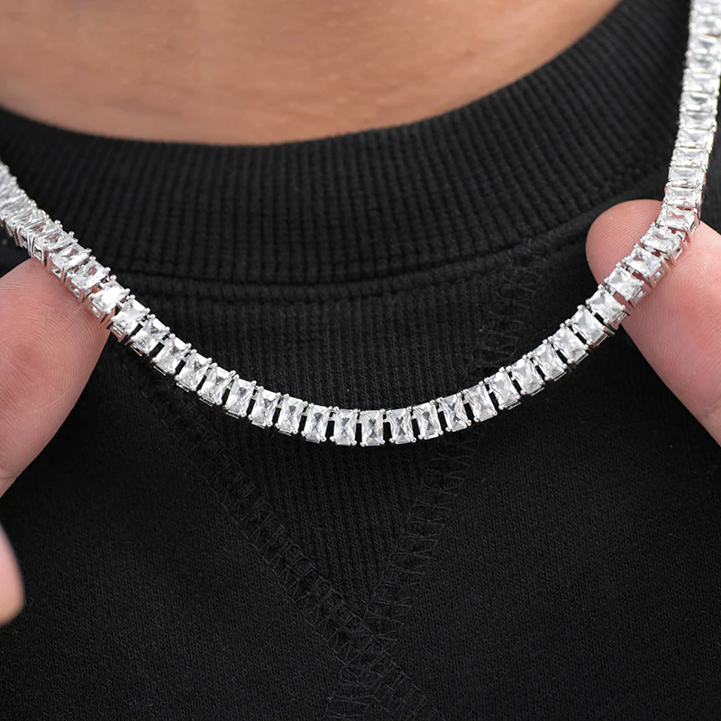 Baguette Tennis Chain – 60cm - Sale – Bild 3